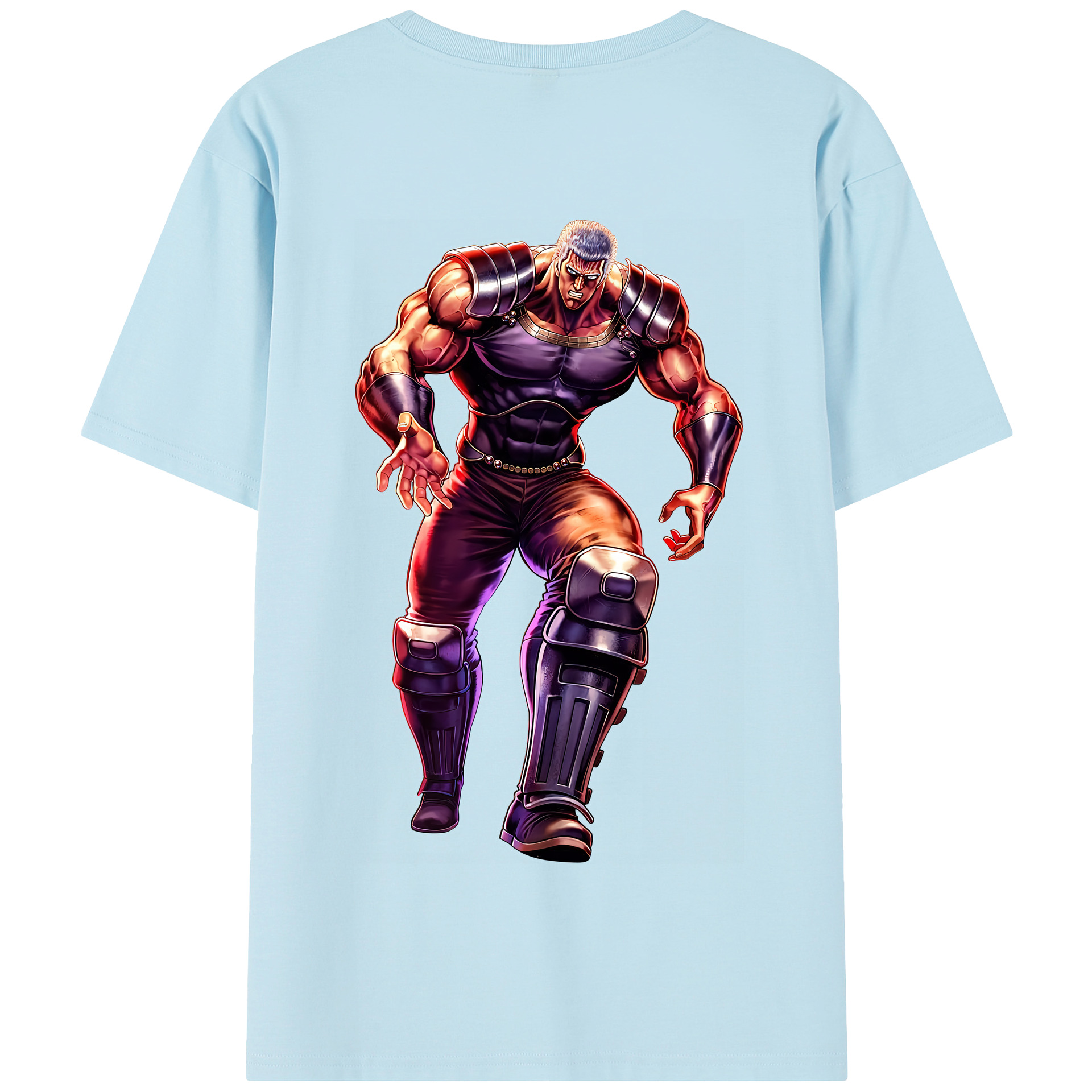 （画像用） 北斗の拳 Fist of the North Star 綿100％半袖Tシャツ（背面プリント）